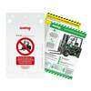 Forklifttag Kit, French, Red on White, Do not use until daily check has been carried out